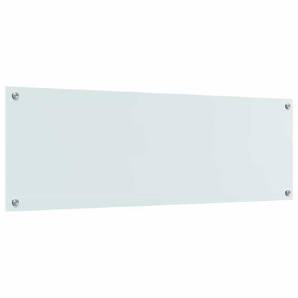Köksskydd Vit 120 x 40 cm härdat glas