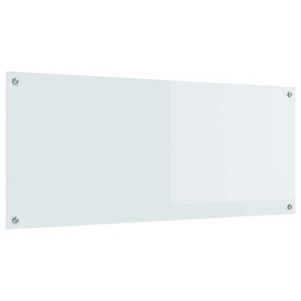 Köksskydd Vit 120 x 50 cm härdat glas
