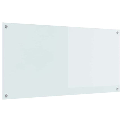 Köksskydd Vit 120 x 60 cm härdat glas