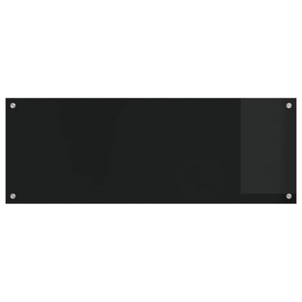 Köksskydd Svart 110 x 40 cm härdat glas