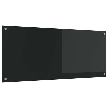 Köksskydd Svart 120 x 50 cm härdat glas