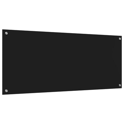 Köksskydd Svart 120 x 50 cm härdat glas