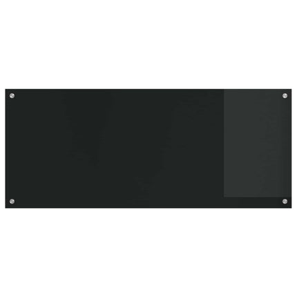 Köksskydd Svart 120 x 50 cm härdat glas