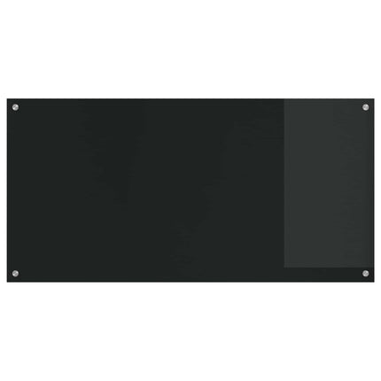 Köksskydd Svart 120 x 60 cm härdat glas