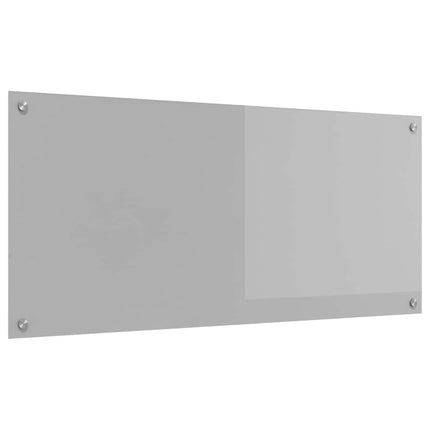Köksskydd Ljusgrå 110 x 50 cm härdat glas