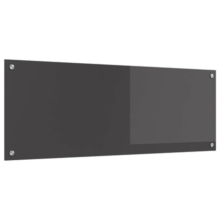Köksskydd Mörkgrå 110 x 40 cm härdat glas