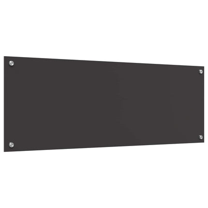Köksskydd Mörkgrå 110 x 40 cm härdat glas