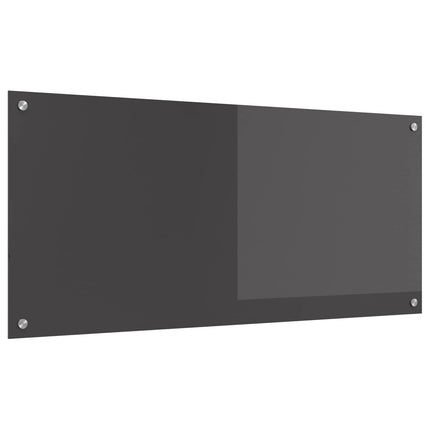 Köksskydd Mörkgrå 110 x 50 cm härdat glas