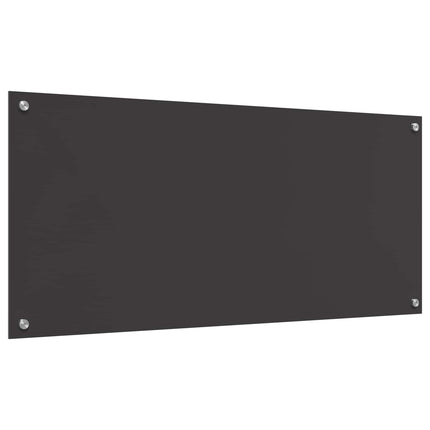 Köksskydd Mörkgrå 110 x 50 cm härdat glas