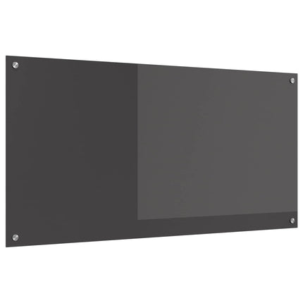 Köksskydd Mörkgrå 120 x 60 cm härdat glas