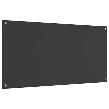 Köksskydd Mörkgrå 120 x 60 cm härdat glas