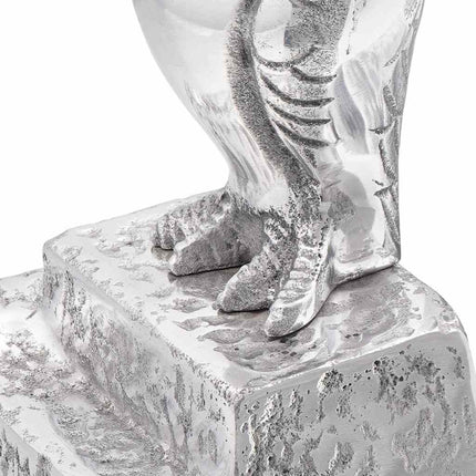 Bokstöd 2 pcs Silver 12 x 9 x 19 cm Aluminium