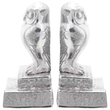 Bokstöd 2 pcs Silver 12 x 9 x 19 cm Aluminium