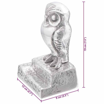 Bokstöd 2 pcs Silver 12 x 9 x 19 cm Aluminium