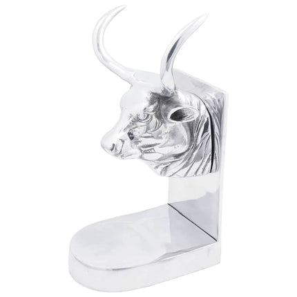 Bokstöd 2 st Silver 17 x 15 x 27 cm Aluminium