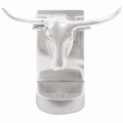 Bokstöd 2 pcs Silver 21,5 x 15,5 x 20 cm Aluminium