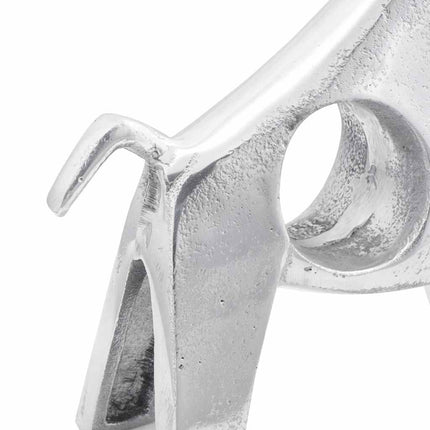 Tjurskulptur Silver 22 x 9,5 x 34 cm Aluminium