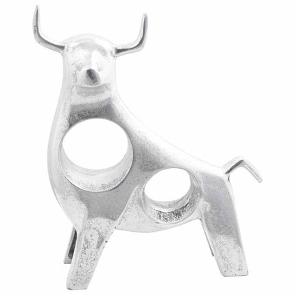 Tjurskulptur Silver 22 x 9,5 x 34 cm Aluminium