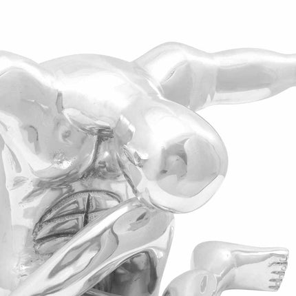 Skulptur Silver 91,5 x 32 x 33 cm Aluminium