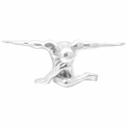 Skulptur Silver 91,5 x 32 x 33 cm Aluminium