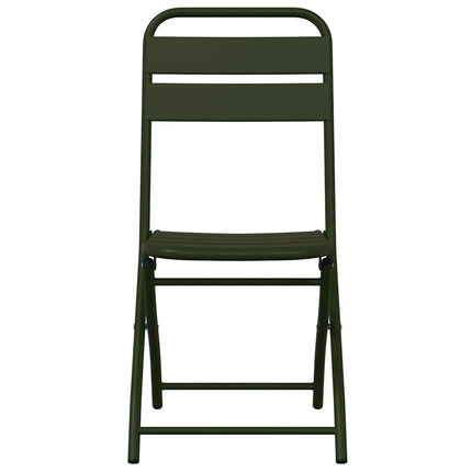 Fällstol för trädgård 2 pcs Grön 42 x 52 x 82cm