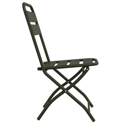 Fällstol för trädgård 2 pcs Grön 42 x 52 x 82cm