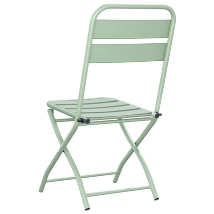 Fällstol för trädgård 2 pcs Ljusmynta 42 x 52 x 82cm