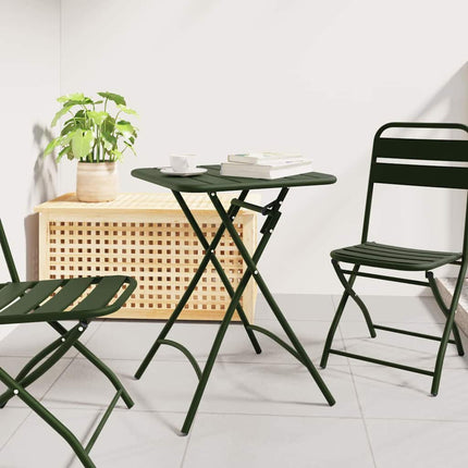 Bistrobord Mörkgrön 55 x 55 x 72,5 cm Pulverlackerad stål