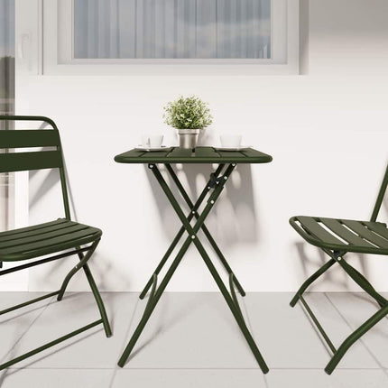 Bistrobord Mörkgrön 55 x 55 x 72,5 cm Pulverlackerad stål