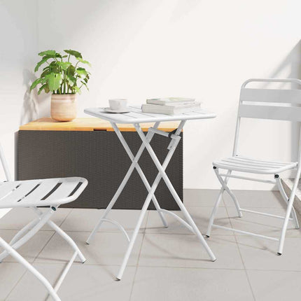 Bistrobord Vit 55 x 55 x 72,5 cm Pulverlackerad stål