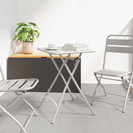 Bistrobord Beige 55 x 55 x 72,5 cm Pulverlackerad stål