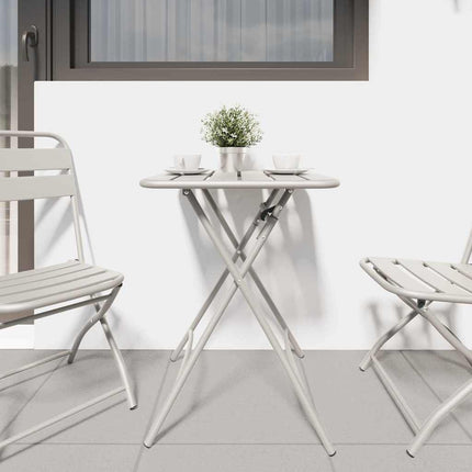 Bistrobord Beige 55 x 55 x 72,5 cm Pulverlackerad stål