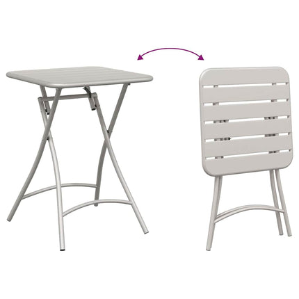 Bistrobord Beige 55 x 55 x 72,5 cm Pulverlackerad stål