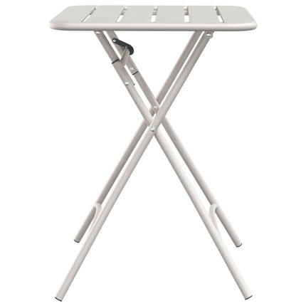 Bistrobord Beige 55 x 55 x 72,5 cm Pulverlackerad stål