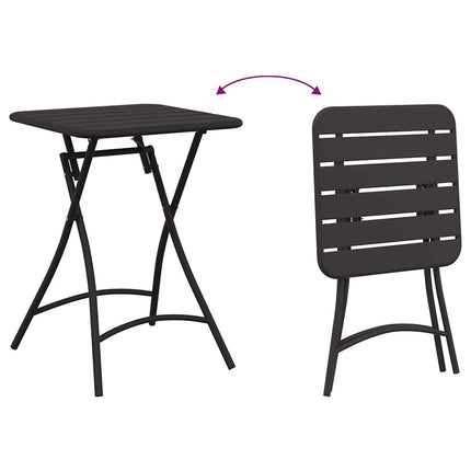 Bistrobord Antracit 55 x 55 x 72,5 cm Pulverlackerad stål