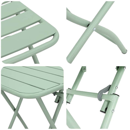 Bistroset 3 pcs Grön Stål
