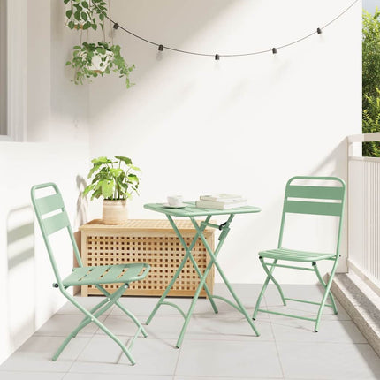 Bistroset 3 pcs Grön Stål