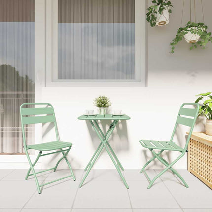 Bistroset 3 pcs Grön Stål