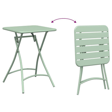 Bistroset 3 pcs Grön Stål