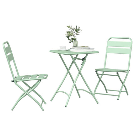 Bistroset 3 pcs Grön Stål