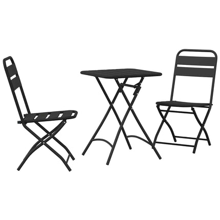 Bistroset 3 pcs Antracit Stål