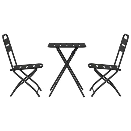 Bistroset 3 pcs Antracit Stål