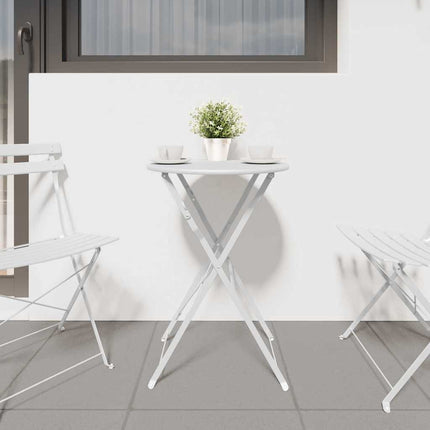 Bistrobord Vit Ø 50 x 71 cm Pulverlackerad stål
