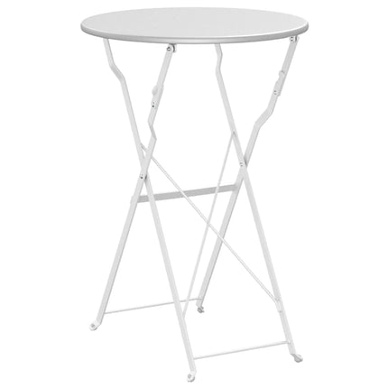 Bistrobord Vit Ø 50 x 71 cm Pulverlackerad stål