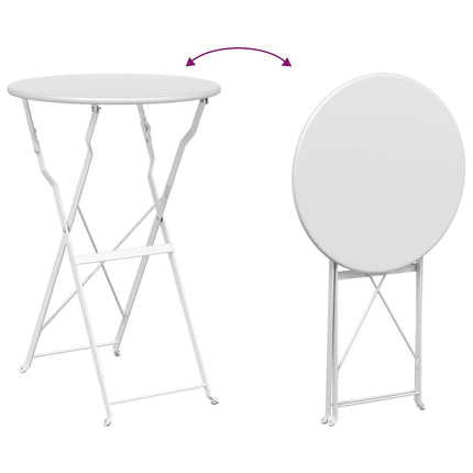 Bistrobord Vit Ø 50 x 71 cm Pulverlackerad stål