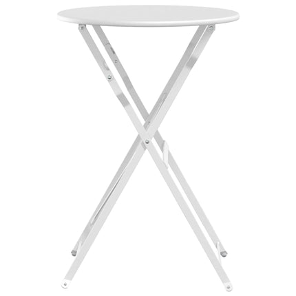 Bistrobord Vit Ø 50 x 71 cm Pulverlackerad stål