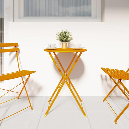 Bistrobord Senapsgul Ø 50 x 71 cm Pulverlackerad stål