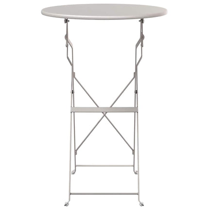 Bistrobord Beige Ø 50 x 71 cm Pulverlackerad stål