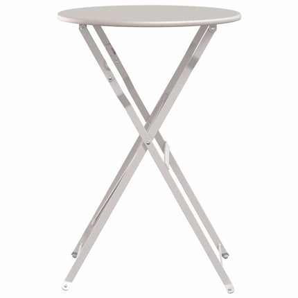 Bistrobord Beige Ø 50 x 71 cm Pulverlackerad stål