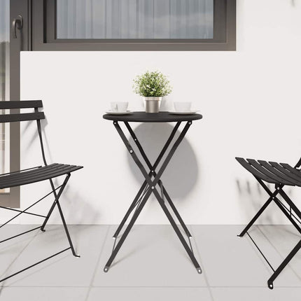 Bistrobord Antracit Ø 50 x 71 cm Pulverlackerad stål